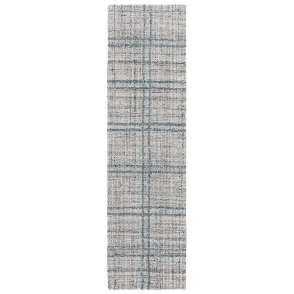 Safavieh Abstract 2'-3" x 8'-0" Polyester Hand Tufted Rug in Dark Gray