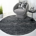 thumbnail image 1 of Safavieh Abstract Delia Distressed Wool Area Rug, Black/Gray, 4' x 4' Round, 1 of 11