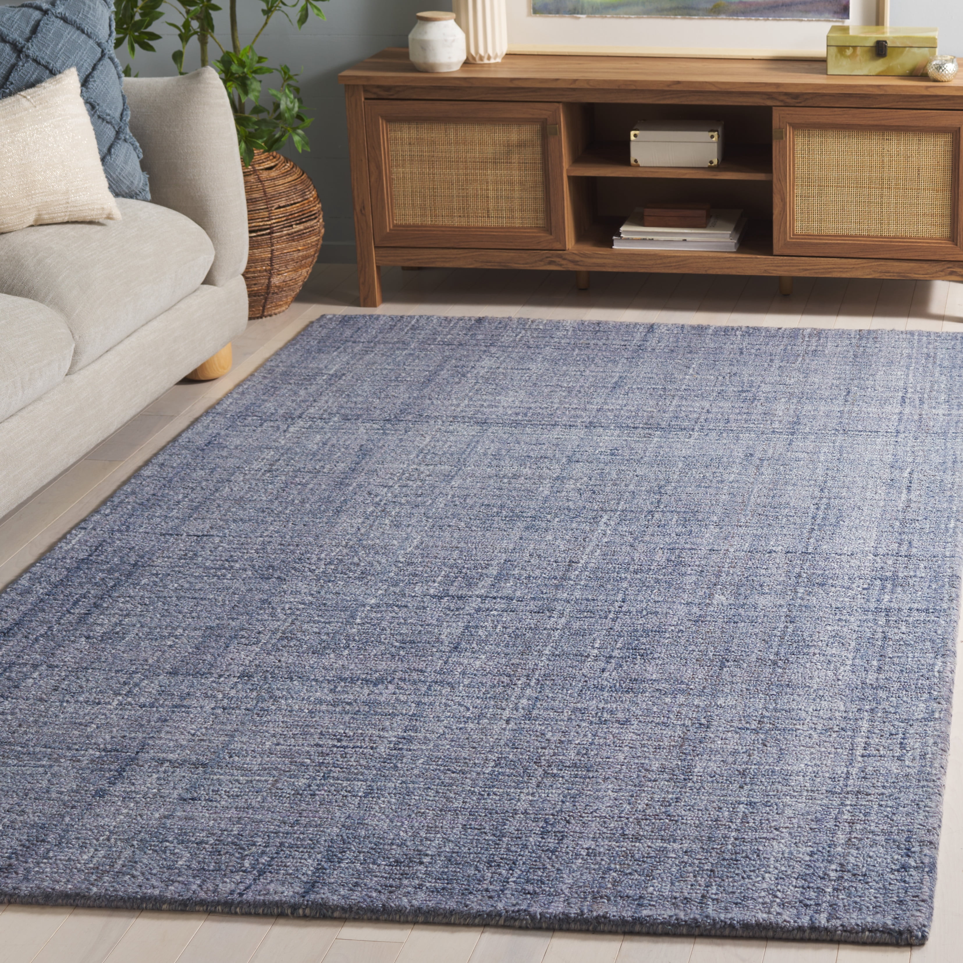 SAFAVIEH Abstract Yorick Striped Polyester Area Rug, Violet/Purple, 5' x 8'