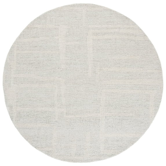 SAFAVIEH Abstract Lydia Geometric Area Rug, Sage Green/Ivory, 6' x 6' Square