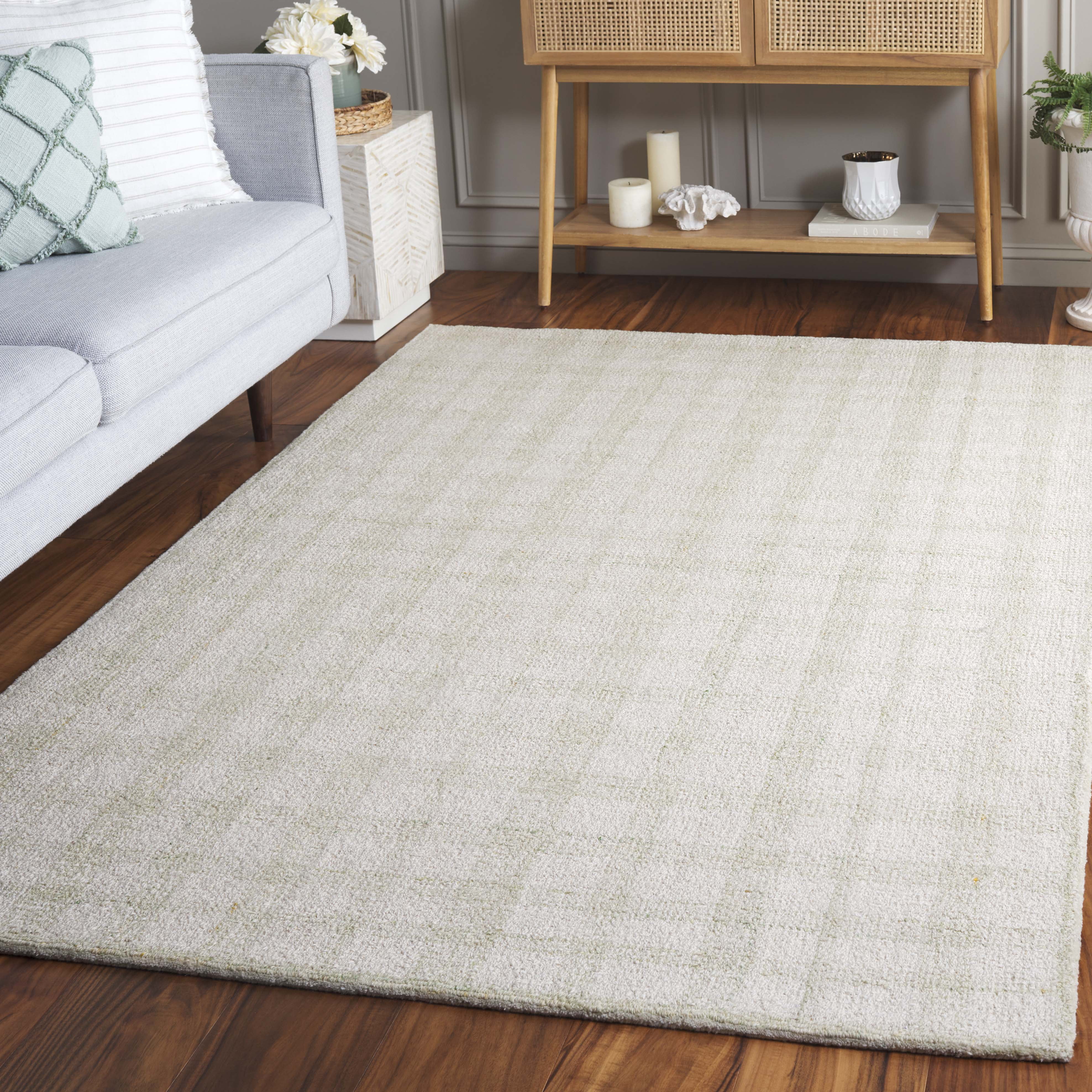 Safavieh Abstract Aleta Trellis Area Rug, Ivory/Sage, 6' x 6' Square