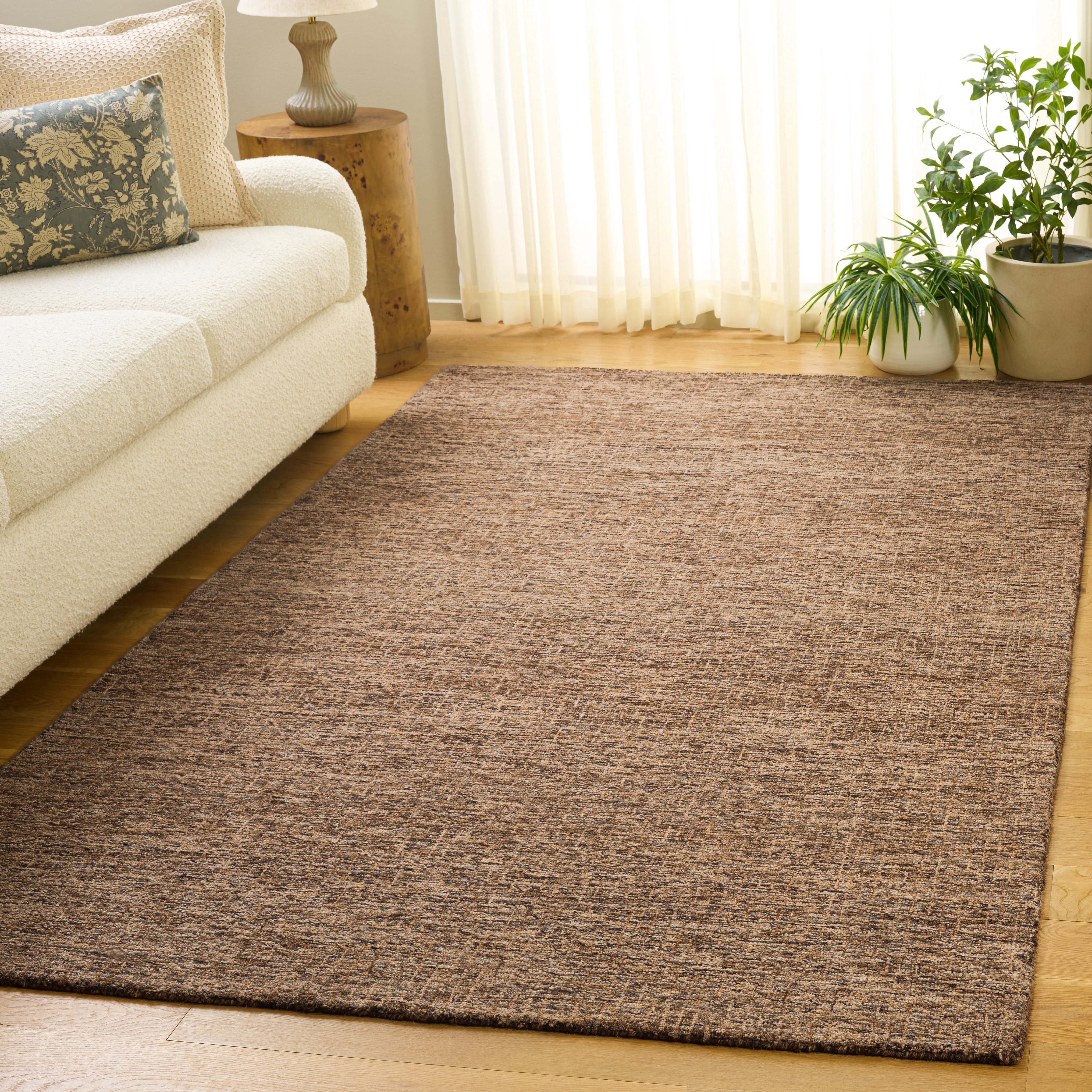 Safavieh Abstract Delia Distressed Wool Area Rug, Antique/Brown, 9' x 12'