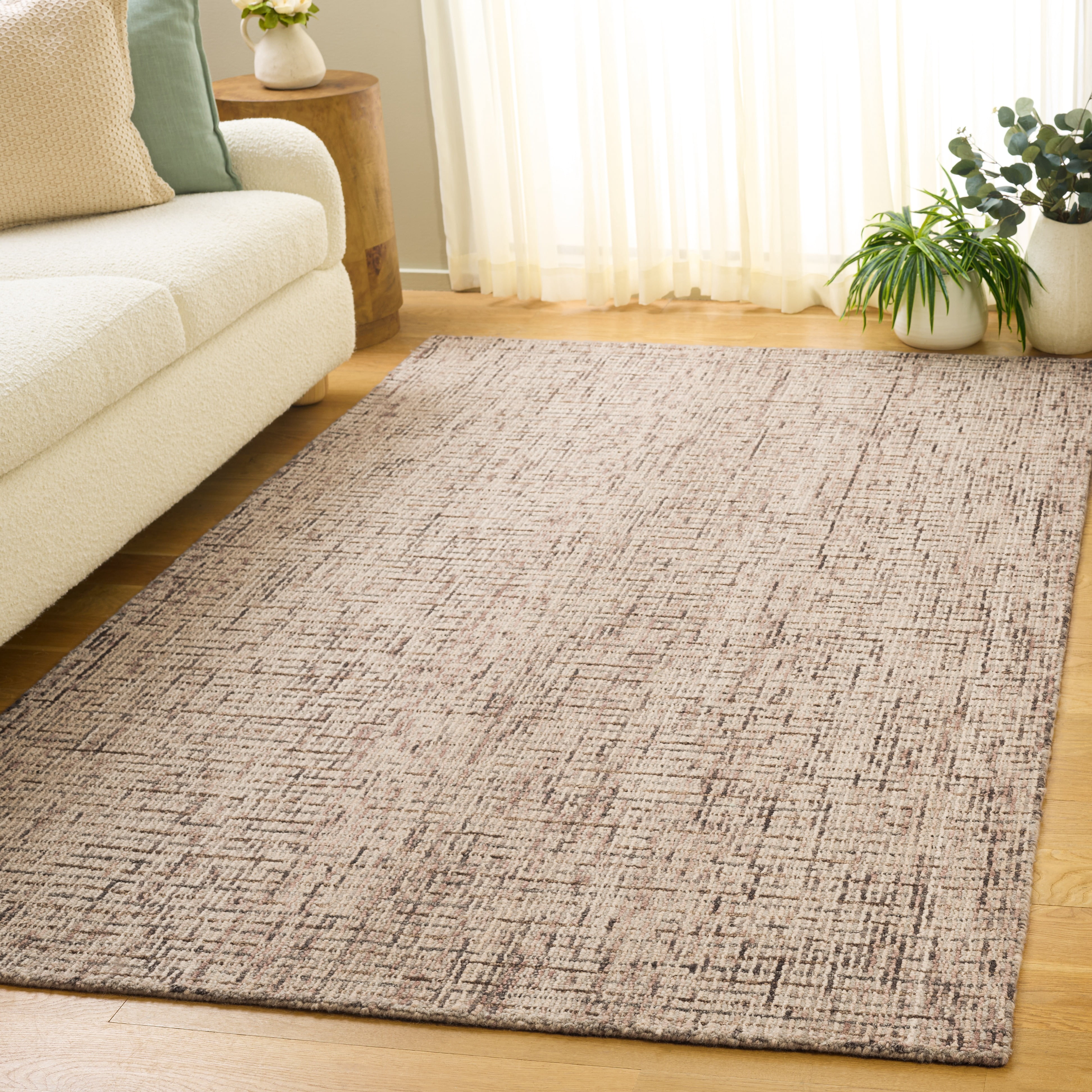 Safavieh Abstract Delia Distressed Wool Area Rug, Beige/Brown, 4' x 6'
