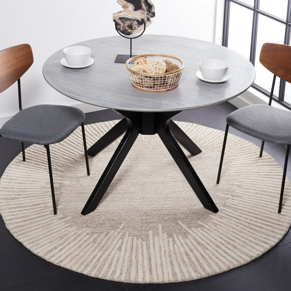 Safavieh Abstract Frieda Radiate Area Rug, Natural/Ivory, 10' x 10' Round