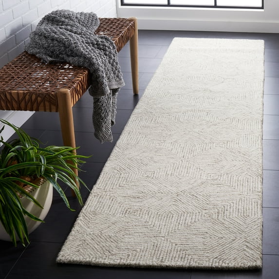 Safavieh Abstract Malvina Geometric Runner Rug, Gray/Ivory, 2'3" x 5'