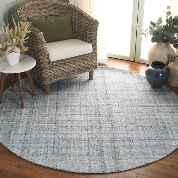 Safavieh Abstract Murdag Abstract Area Rug, Light Green/Ivory, 6' x 6' Round