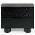 thumbnail image 1 of Safavieh Addyson Solid Wood 2 Drawer Nightstand in Black, 1 of 12