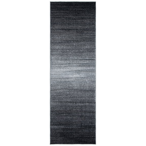 SAFAVIEH Adirondack Cleves Abstract Runner Rug, Dark Grey/Light Grey, 2'6" x 16'