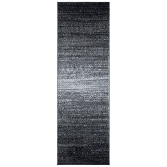 SAFAVIEH Adirondack Cleves Abstract Runner Rug, Dark Grey/Light Grey, 2'6" x 22'