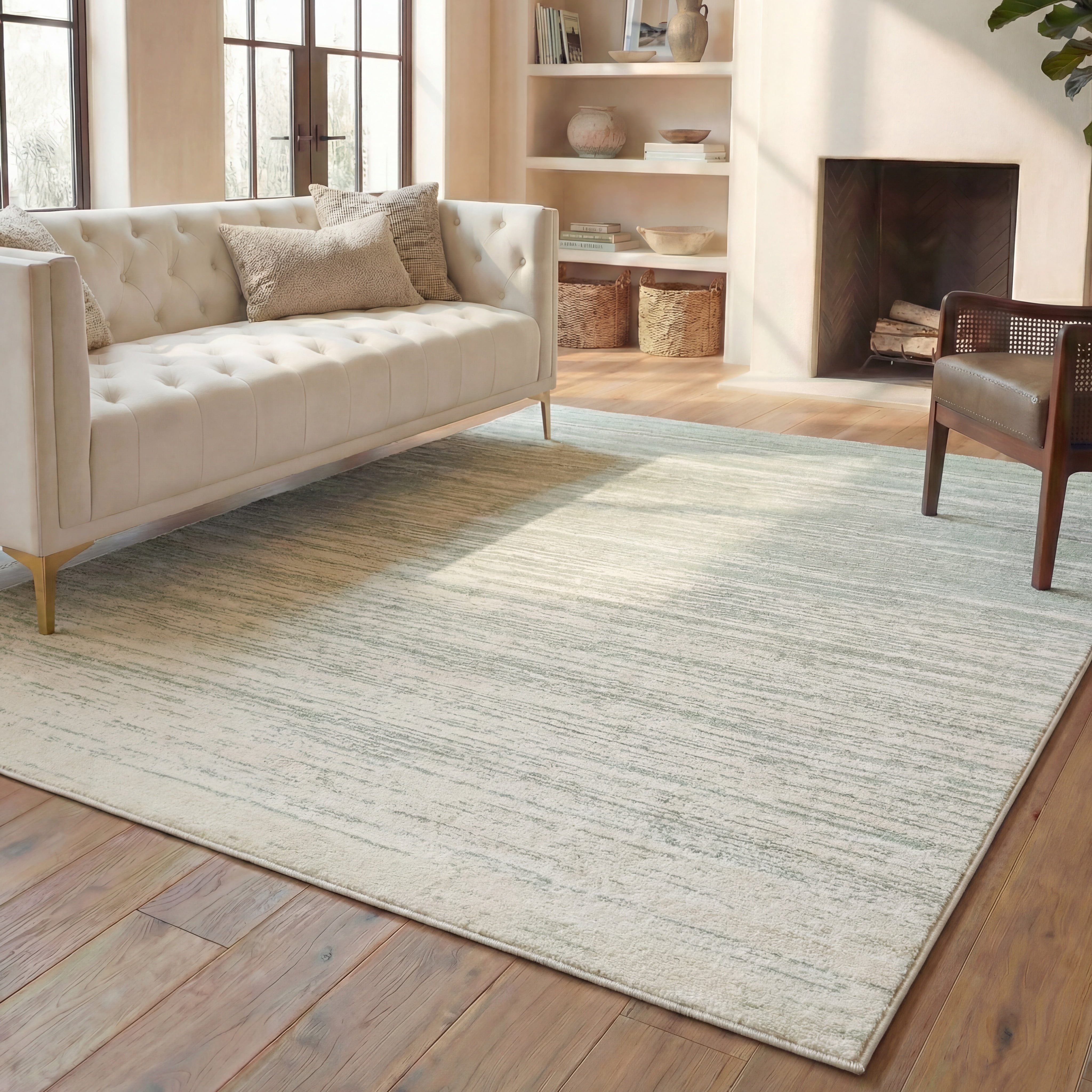 Safavieh Adirondack Esmond Striped Area Rug, Sage/Ivory, 6' x 8'
