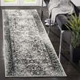 thumbnail image 1 of SAFAVIEH Adirondack Wyatt Traditional Distressed Runner Rug, Grey/Black, 2'6" x 16' - Transitional Modern Design, Grey & Black, Ideal for Living Room, Bedroom, Dining Space, Entryway, Hallway, Kitche, 1 of 10