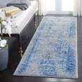 thumbnail image 1 of SAFAVIEH Adirondack Wyatt Traditional Distressed Runner Rug, Grey/Blue, 2'6" x 12' - Transitional Modern Design, Grey & Blue, Ideal for Living Room, Bedroom, Dining Space, Entryway, Hallway, Kitchen, 1 of 10