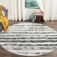 thumbnail image 1 of SAFAVIEH Adirondack Katina Striped Area Rug, Ivory/Charcoal, 6' x 6' Round, 1 of 6