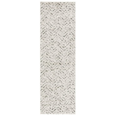 SAFAVIEH Adirondack Altan Striped Runner Rug, Ivory/Dark Green, 2'6" x 8'