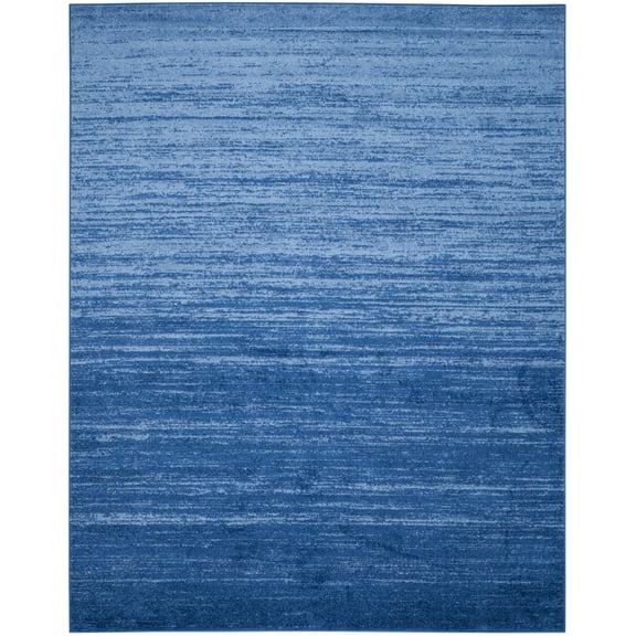 SAFAVIEH Adirondack Esmond Striped Area Rug, Light Blue/Dark Blue, 8' x 10' - Large - Modern Design, Light Blue & Dark Blue, Ideal for Living Room, Bedroom, Dining Space