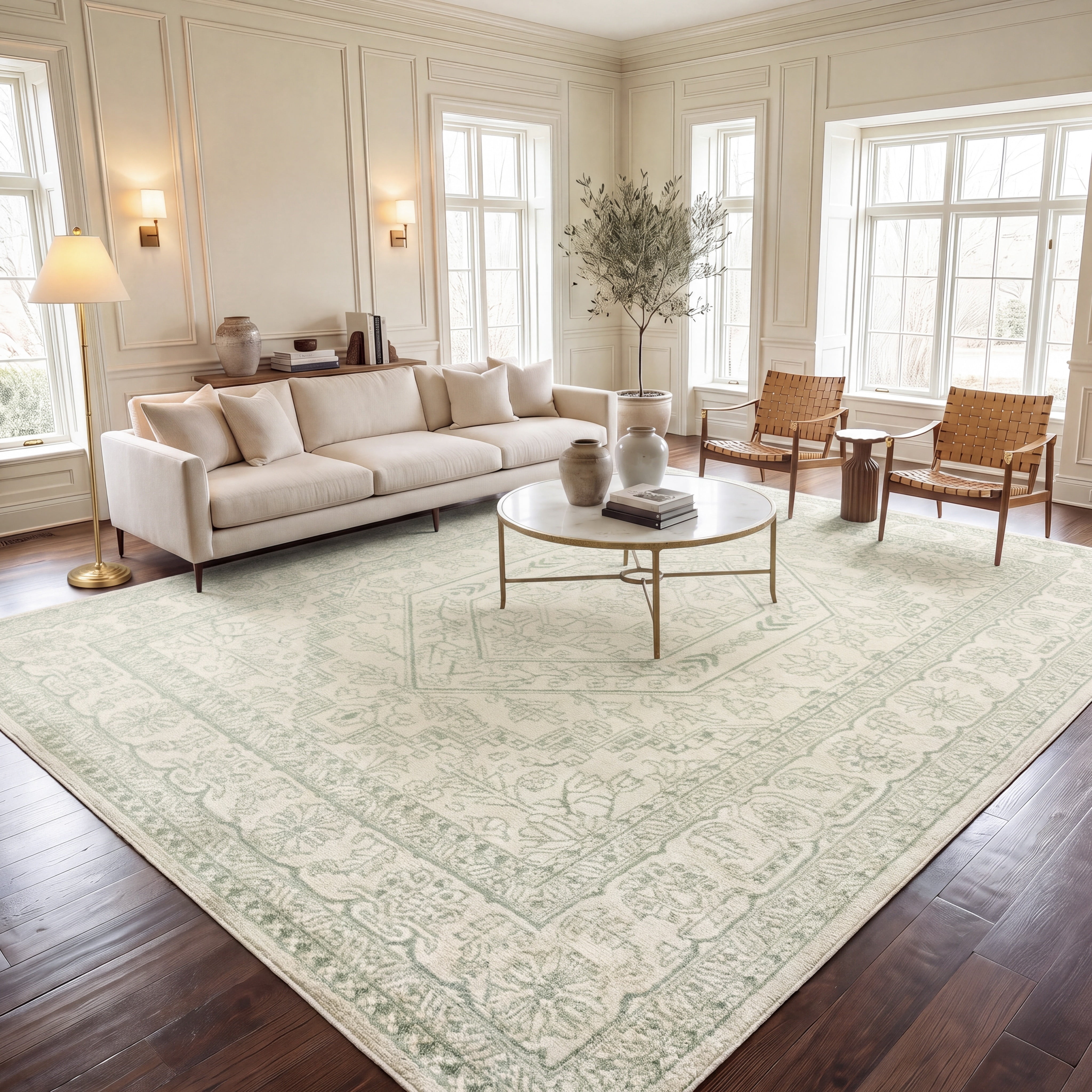 Safavieh Adirondack Xavier Oriental Area Rug, Sage/Ivory, 11' x 15'