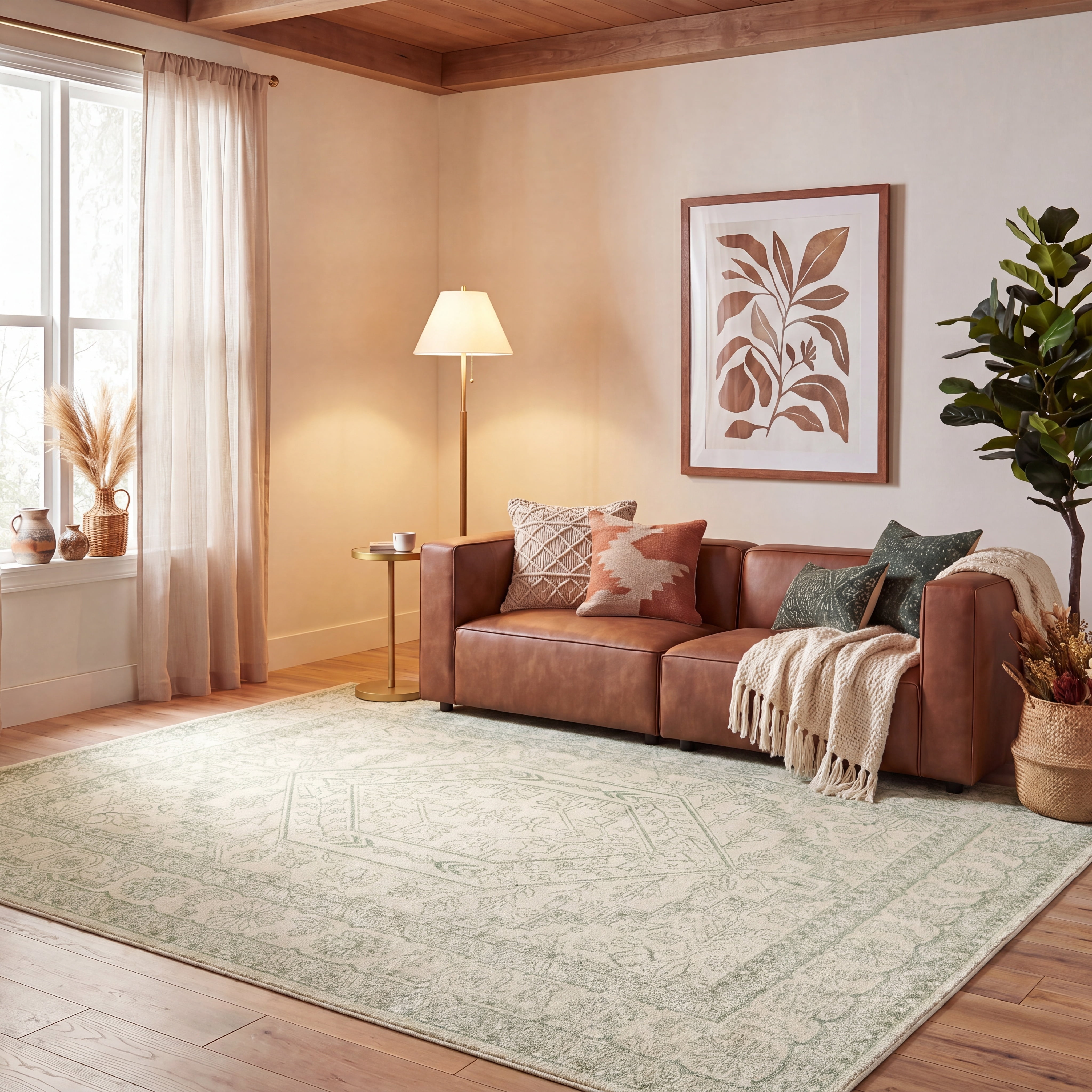 Safavieh Adirondack Xavier Oriental Area Rug, Sage/Ivory, 2'6" x 4'