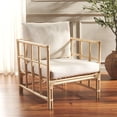 thumbnail image 1 of Safavieh Aisling Coastal Rattan and Fabric Dining Arm Chairs, White/Natural, 1 of 6