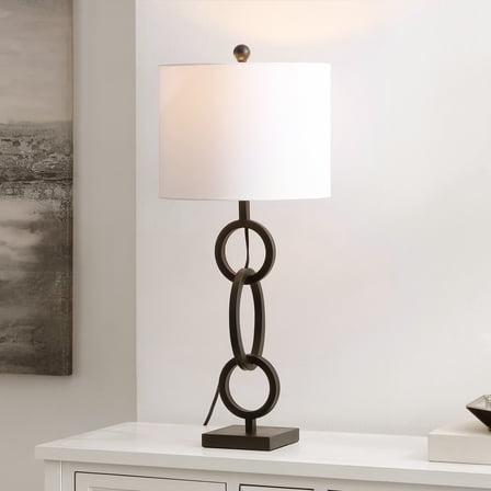 Safavieh Alaia 13" Transitional Metal Table Lamp, Black