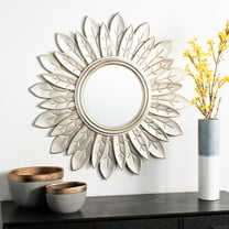 Safavieh Alba Solid Floral Round Sunburst Mirror