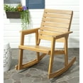 thumbnail image 1 of Safavieh Alexei Indoor/Outdoor Acacia Rocking Chair, 1 of 6