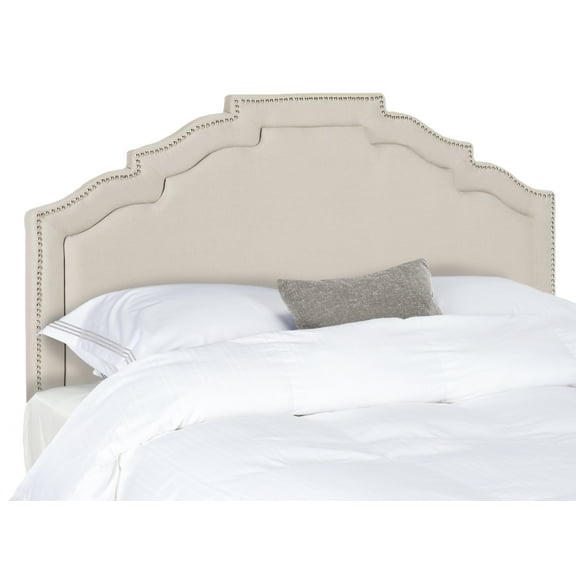 Safavieh Alexia Headboard with Nail Heads, Taupe