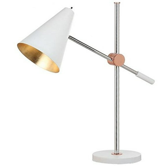 Safavieh Alexus 28 in. H Mid-Century Adjustable Table Desk Lamp