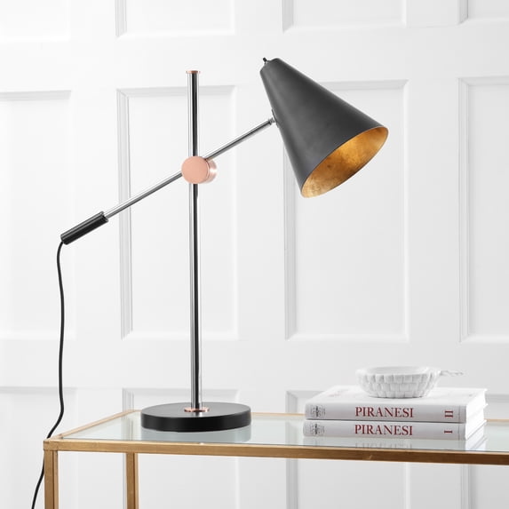 Safavieh Alexus 28 in. H Mid-Century Adjustable Table Desk Lamp