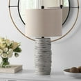 thumbnail image 1 of Safavieh Alron 26.5 in. Textured Table Lamp, Antique Grey, 1 of 4