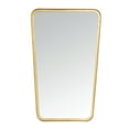 thumbnail image 1 of Safavieh Alta Asymmetrical Solid Mirror, Brushed Brass, 1 of 4