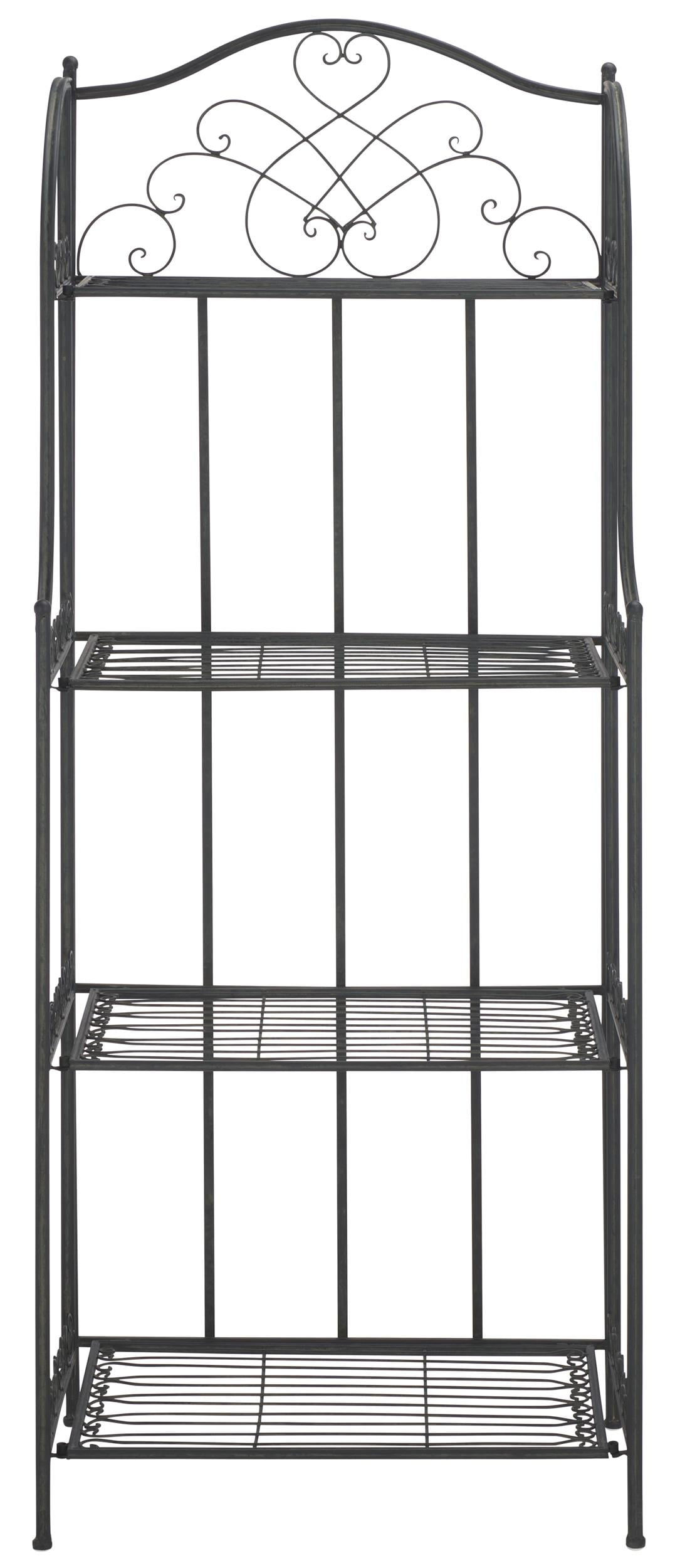 Safavieh Amaris Iron Shelves in Black