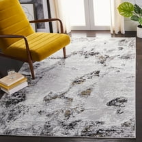SAFAVIEH Amelia Ashley Abstract Area Rug, Gray/Gold, 5'5" x 7'7"