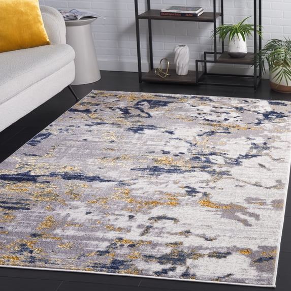 Safavieh Amelia Anglia Abstract Area Rug, Ivory/Gray, 5'3" x 7'6"