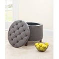 thumbnail image 1 of Safavieh Amelia Contemporary Glam Tufted Storage Ottoman, 1 of 7