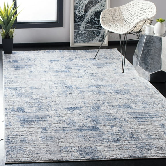 SAFAVIEH Amelia Carrie Abstract Area Rug, Blue/Gray, 5'3" x 7'6"