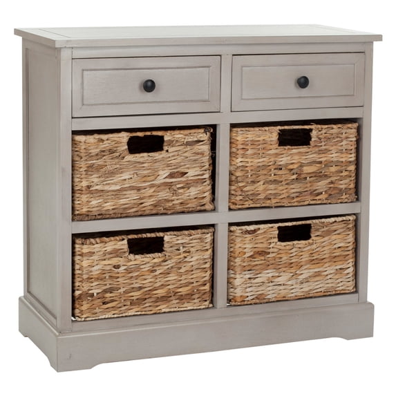 Safavieh American Homes Collection Herman Storage Unit-Color:Vintage Grey