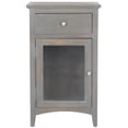 thumbnail image 1 of Safavieh ZIVA ONE DRAWER NIGHTSTAND WITH GLASS CABINET, AMH6630A, 1 of 6