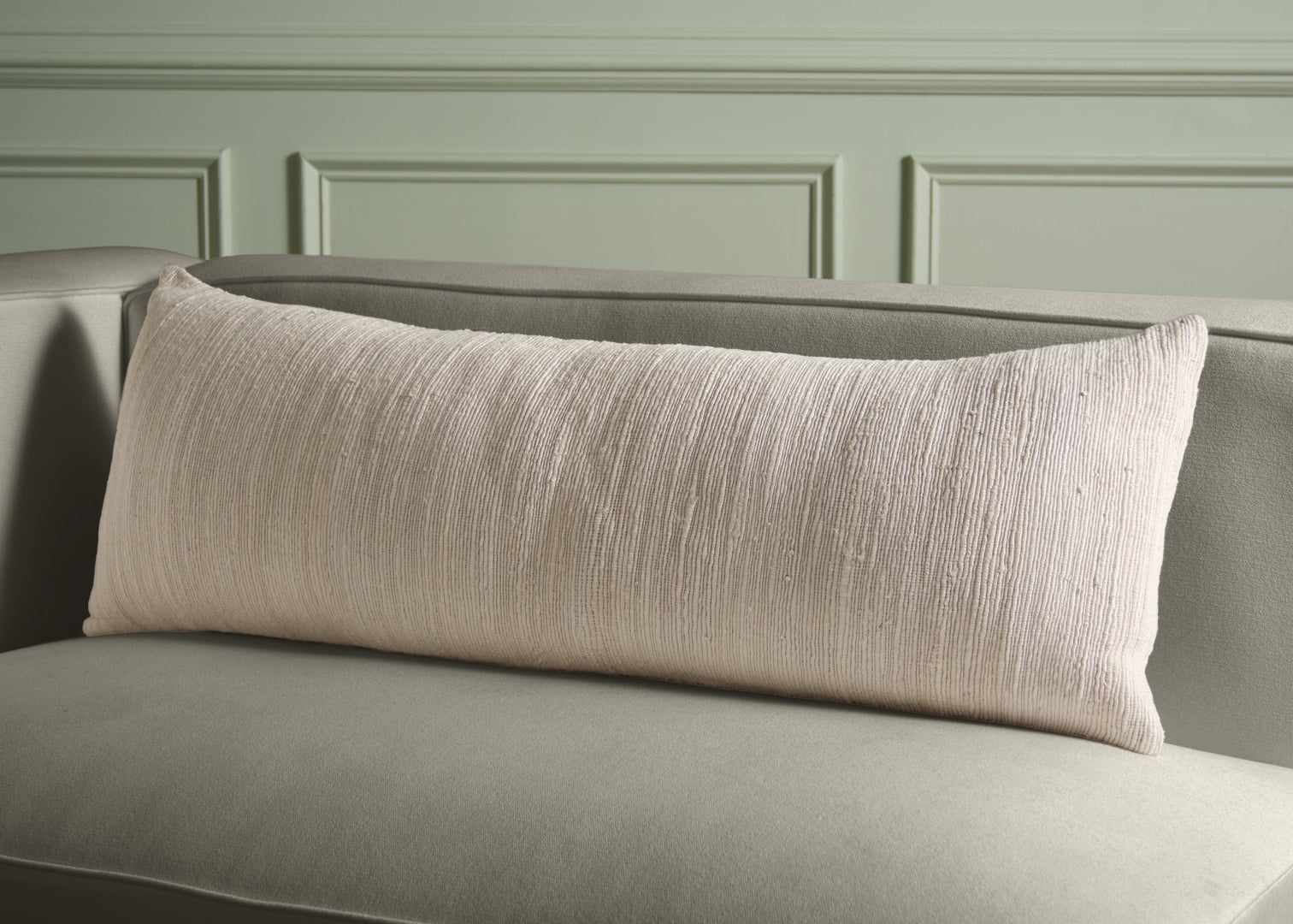 Safavieh Ameya 14" x 39" Modern Cotton Decorative Pillows, Ivory/Natural