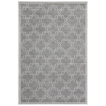 SAFAVIEH Amherst Gorden Geometric Area Rug, Gray/Light Gray, 5' x 8'