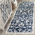thumbnail image 1 of Safavieh Amherst Jerrald Geometric Runner Rug, Navy/Ivory, 2'3" x 7', 1 of 8