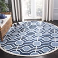 thumbnail image 1 of Safavieh Amherst Vivian Geometric Area Rug, Light Blue/Navy, 7' x 7' Round, 1 of 9