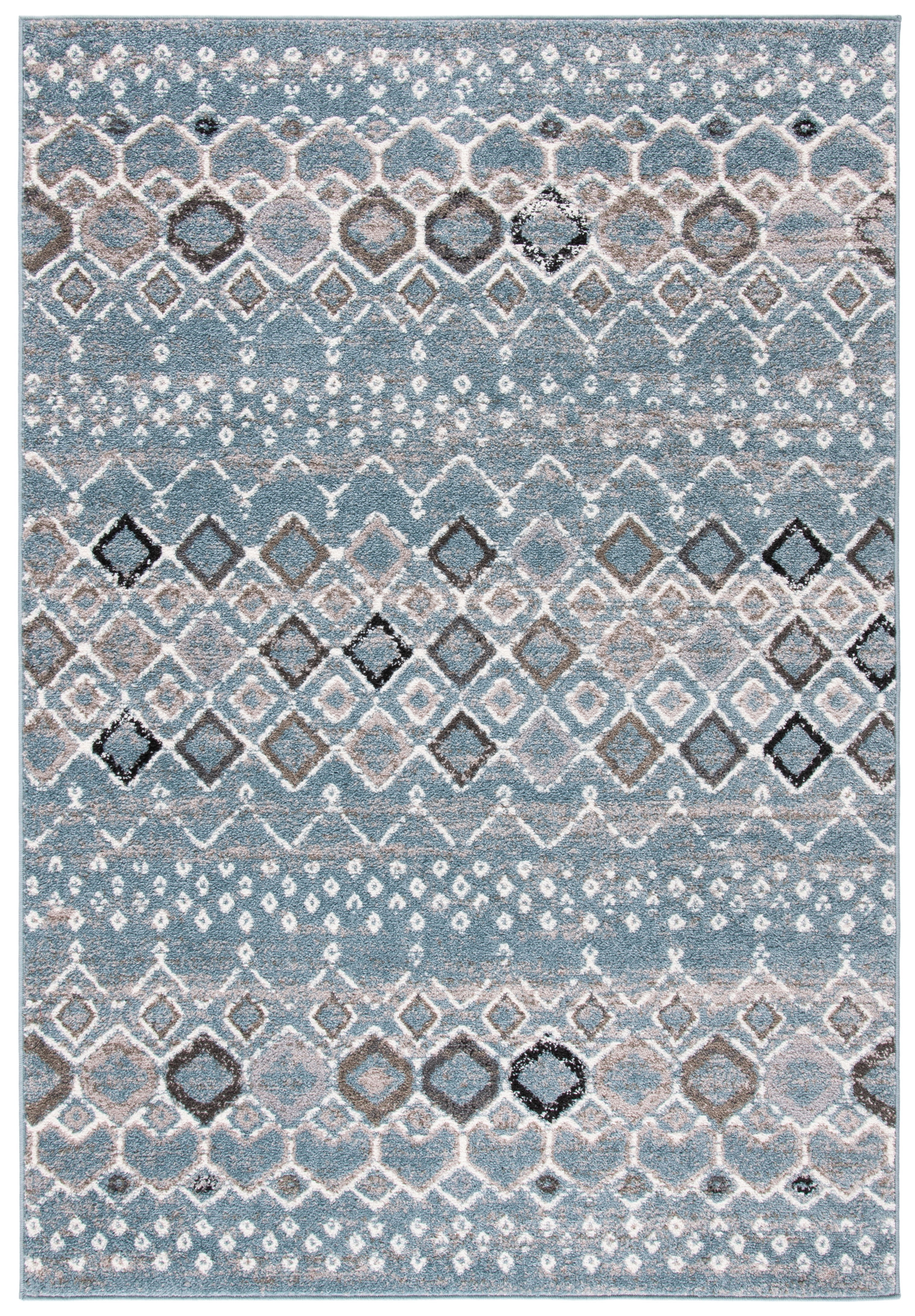 Safavieh Amsterdam Gladwin Geometric Area Rug, Blue/Ivory, 4' x 6'
