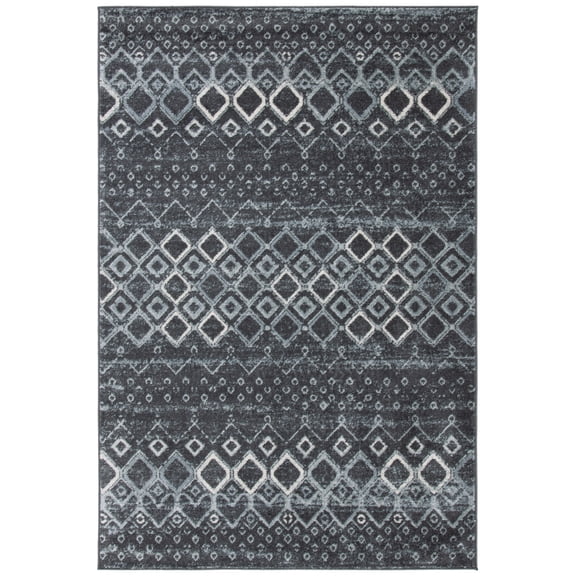 Safavieh Amsterdam Gladwin Geometric Area Rug, Dark Gray/Light Gray, 5'1" x 7'6"