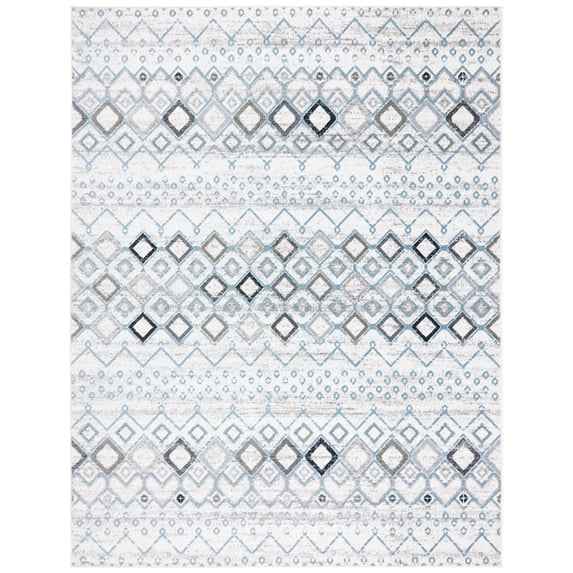 Safavieh Amsterdam Gladwin Geometric Area Rug, Ivory/Grey, 11' x 15'