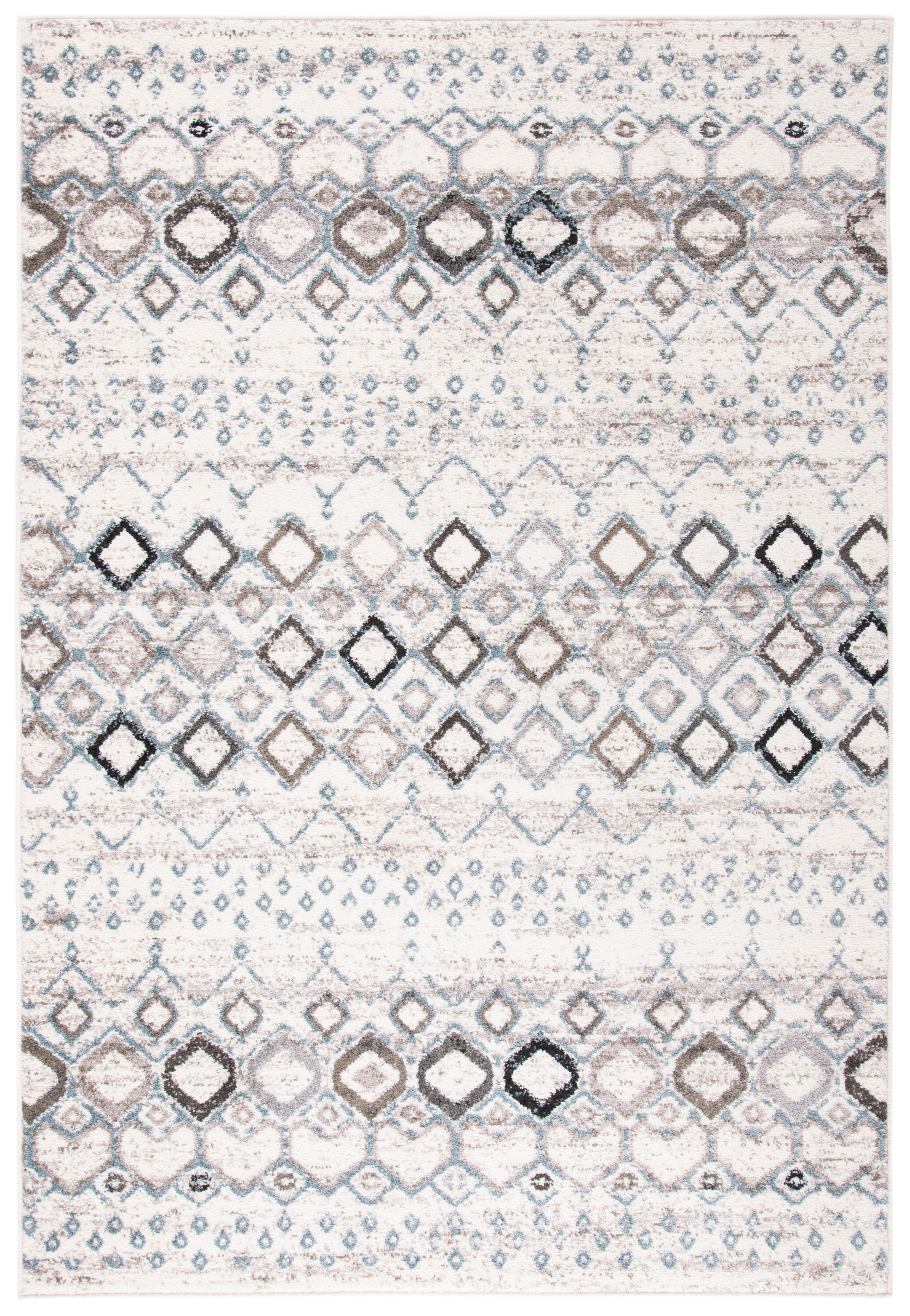 Safavieh Amsterdam Gladwin Geometric Area Rug, Ivory/Grey, 2'3" x 4'