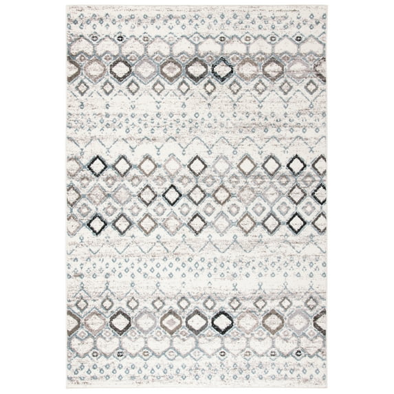 Safavieh Amsterdam Gladwin Geometric Area Rug, Ivory/Grey, 4' x 6'