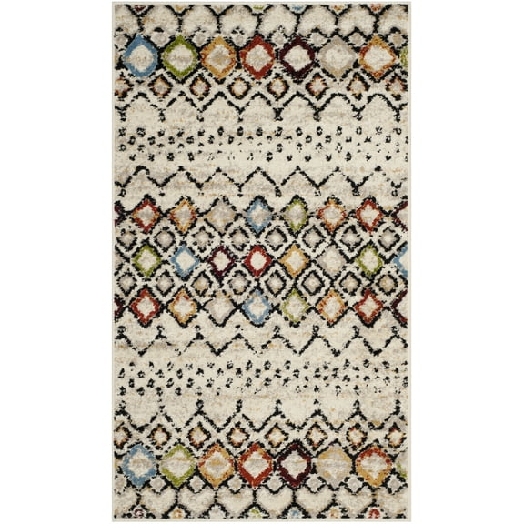 Safavieh Amsterdam Gladwin Geometric Area Rug, Ivory/Multi, 3' x 5'