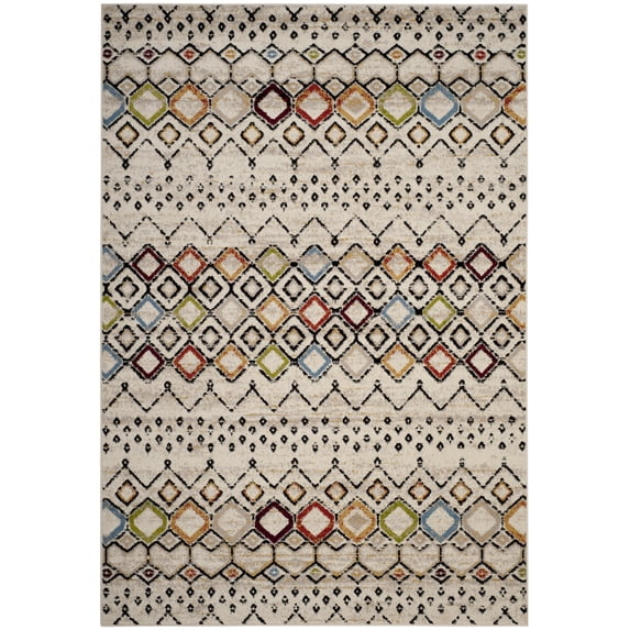 Safavieh Amsterdam Gladwin Geometric Area Rug, Ivory/Multi, 6'7" x 9'2"