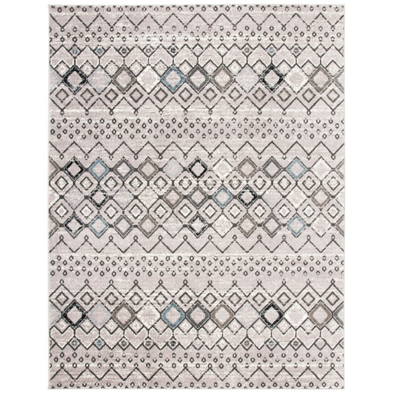 Safavieh Amsterdam Gladwin Geometric Area Rug, Light Grey/Brown, 11' x 15'
