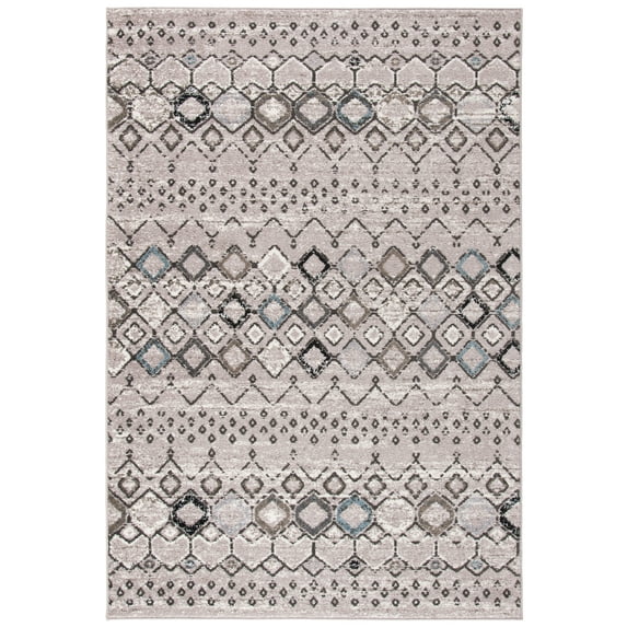 Safavieh Amsterdam Gladwin Geometric Area Rug, Light Grey/Brown, 3' x 5'